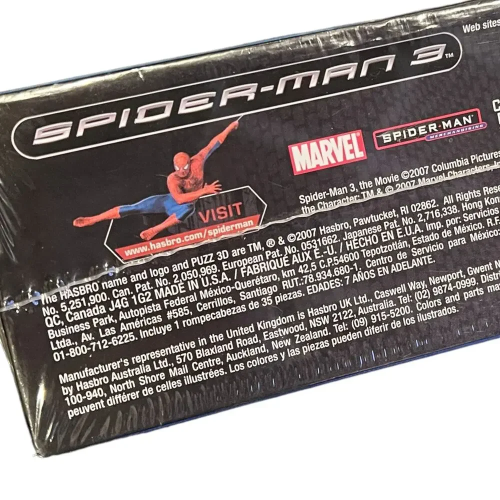 Marvel Spider-man 3 2007 3D Glows-in-the-dark Poster Puzzle Sealed